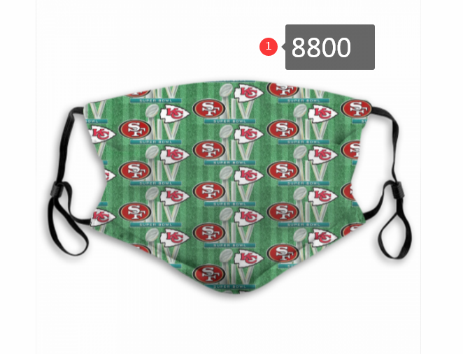 2020 Kansas City Chiefs #6 Dust mask with filter->nfl dust mask->Sports Accessory
